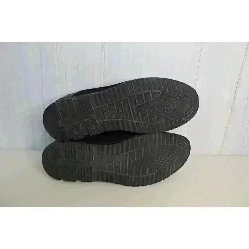 Gatsby Quilted Derby Oxford Sneakers Black Faux Leather Lace‎ Up Shoes Men's 10